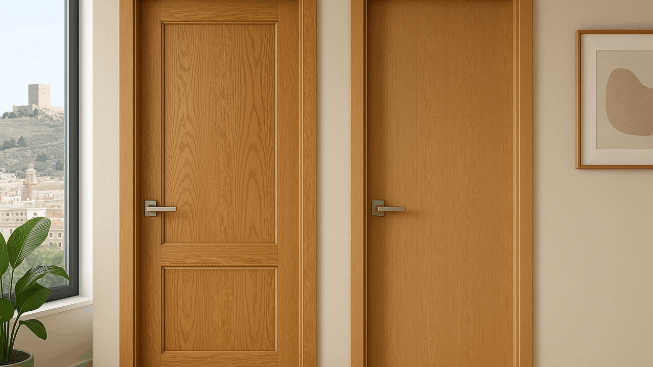 Puertas de madera maciza o huecas